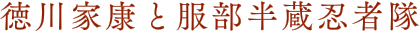 徳川家康と服部半蔵忍者隊